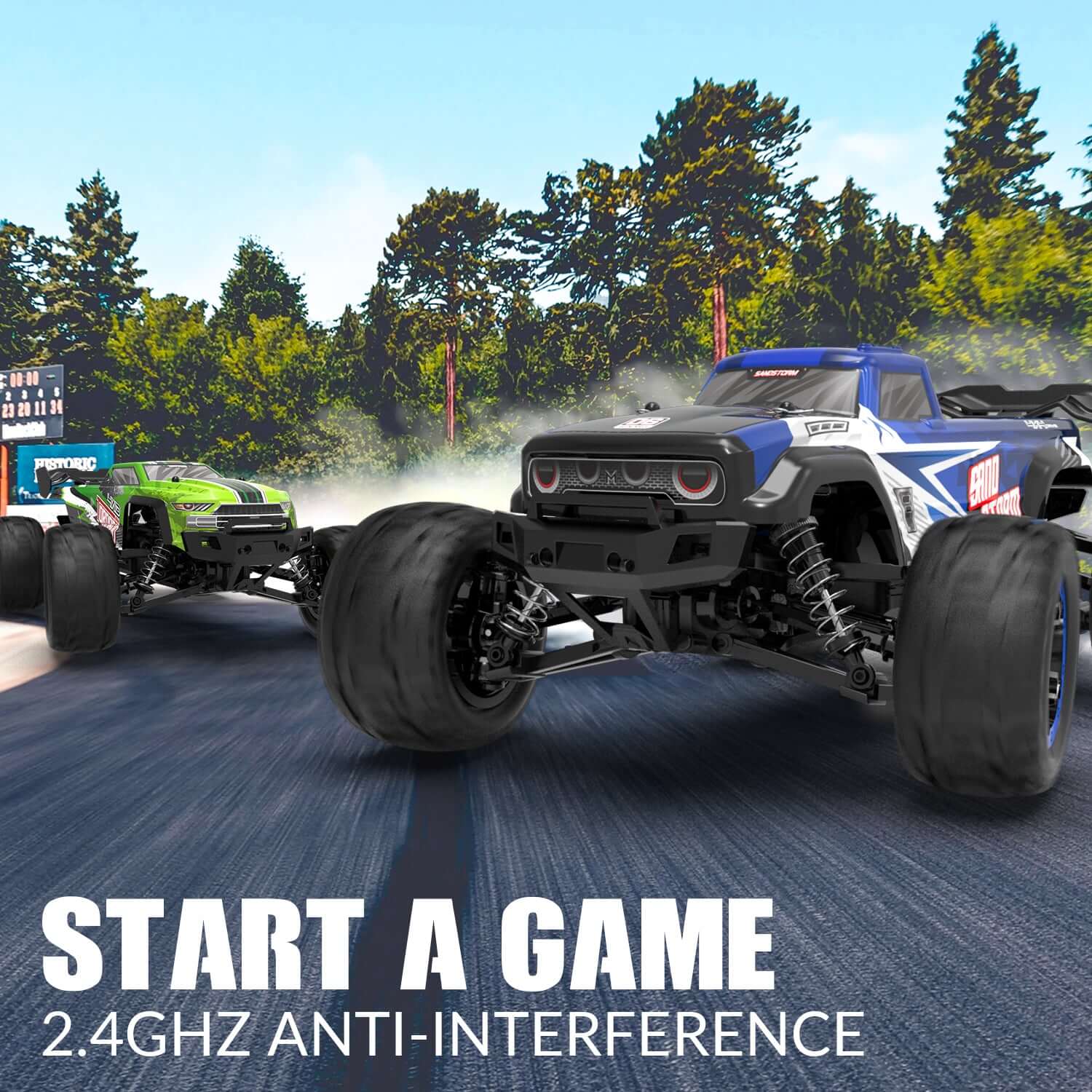 RACENT SandStorm 1/16 High-Speed RC Truck, 40km/h Fast Off-Road Car - JoyBoxOneStop