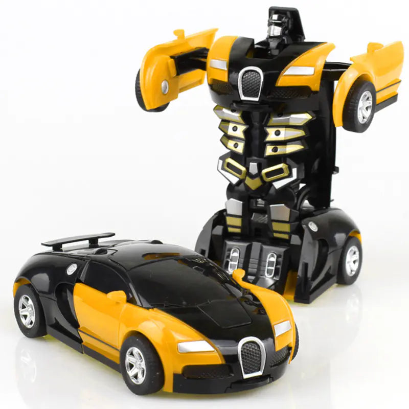 Transforming Robot Car Toy – Deformation Action Figure for Kids (Ages 3+), Durable Plastic, Compact & Travel-Friendly - JoyBoxOneStop