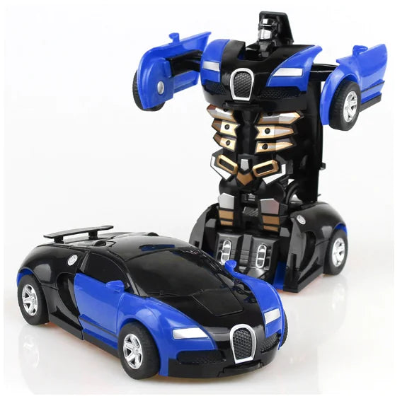 Transforming Robot Car Toy – Deformation Action Figure for Kids (Ages 3+), Durable Plastic, Compact & Travel-Friendly - JoyBoxOneStop