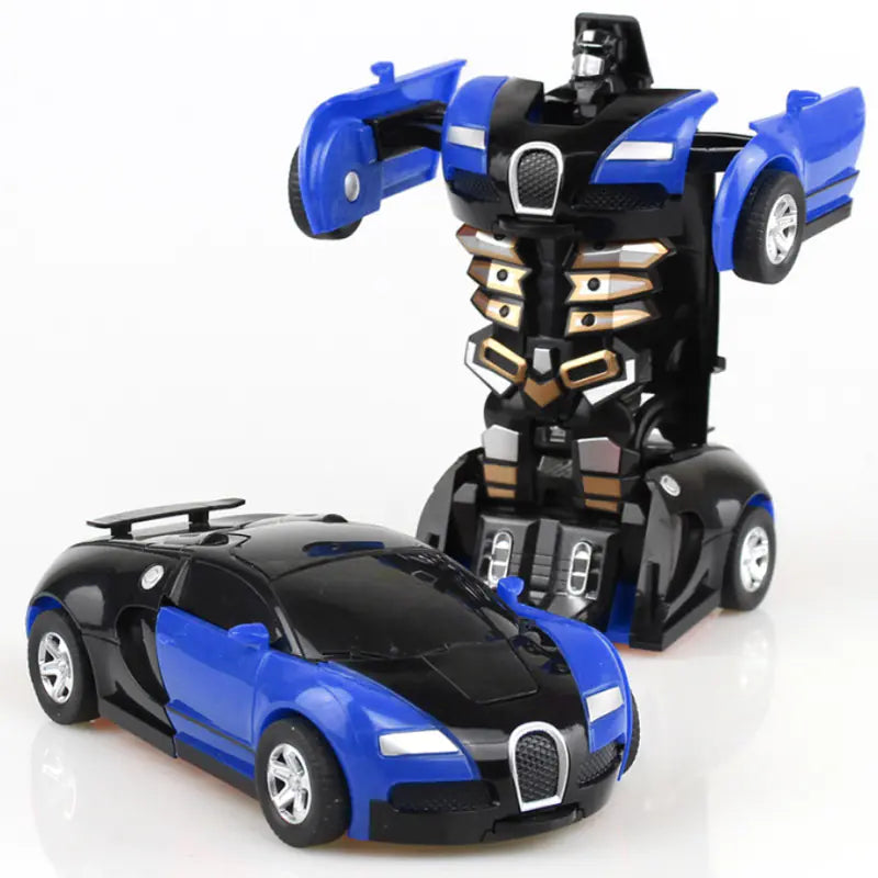 Transforming Robot Car Toy – Deformation Action Figure for Kids (Ages 3+), Durable Plastic, Compact & Travel-Friendly - JoyBoxOneStop