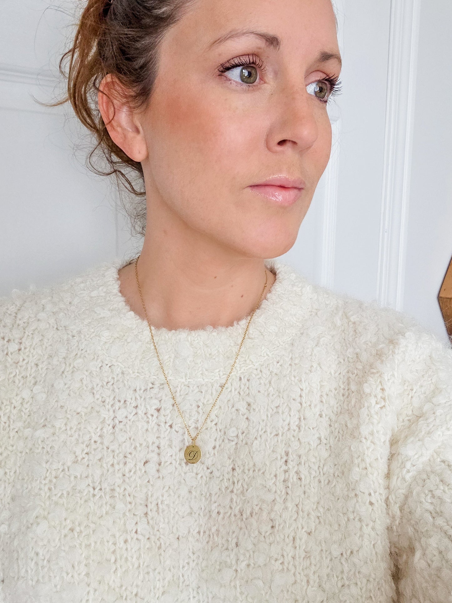 Custom Gold Initial Necklace – Personalized 18K Pendant, Waterproof & Tarnish-Proof, Adjustable Chain Gift - JoyBoxOneStop