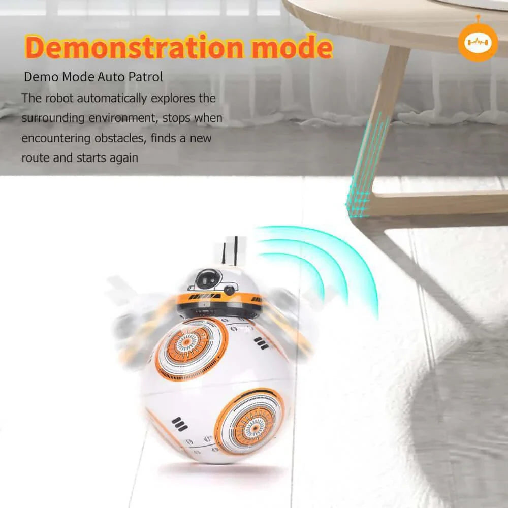 Smart BB8 Ball Robot 2.4G RC with Sound & Moves - Kids Toy - JoyBoxOneStop