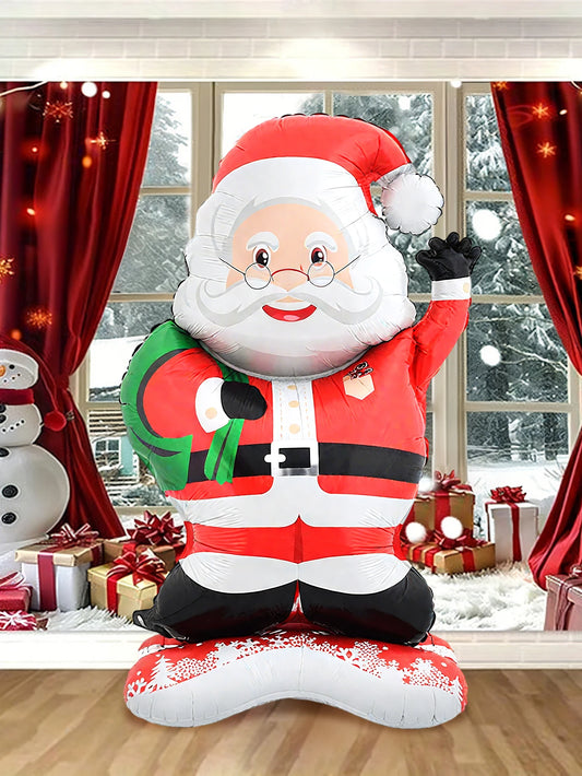 Standing Santa Claus Foil Balloon, Christmas Decoration, Christmas Theme Party, Theme Holiday Party, New Year Party Family