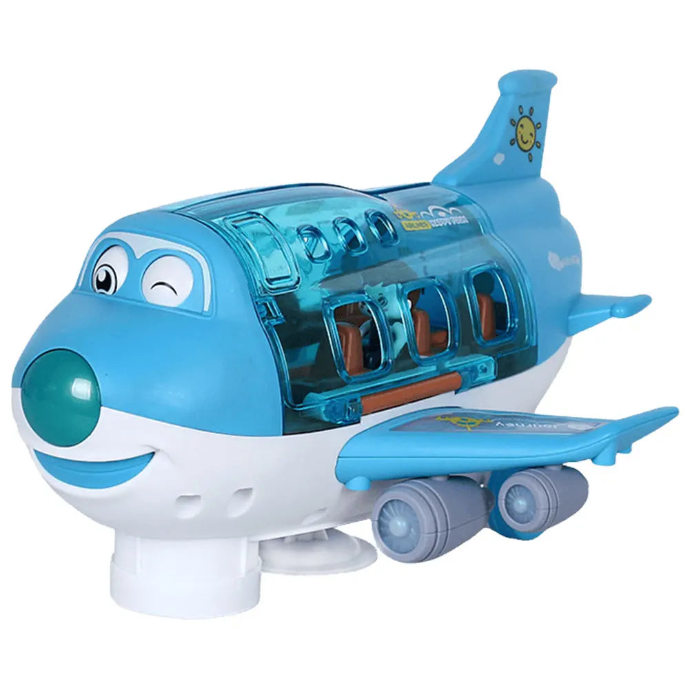 Kids Toys Electric Plane Aircraft Toys Car Airplane Model Music Simulation Boy Children Traffic Toy Christmas Gifts for Girls - JoyBoxOneStop
