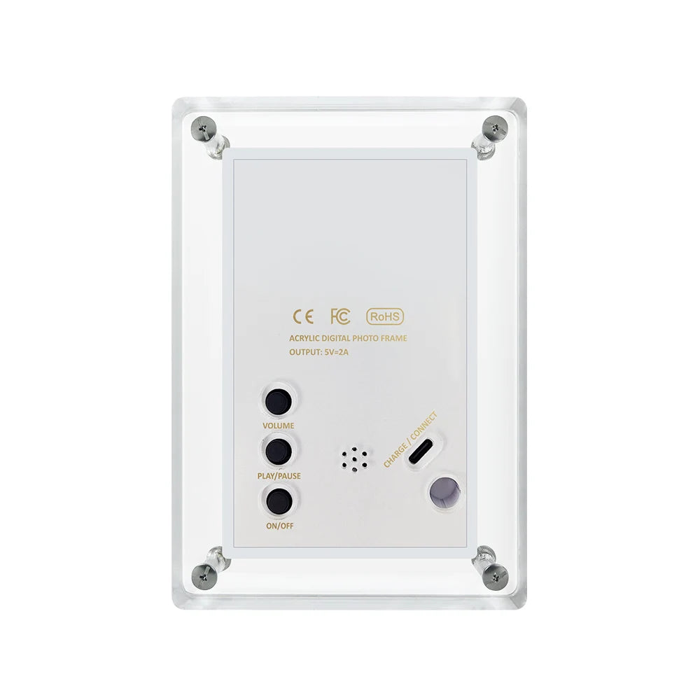 Acrylic Digital Photo Frame 5 Inch 1200mAh Vertical Display IPS Screen 4G Memory Battery Porta Retrato digital picture frame