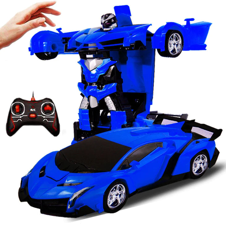 Transforming RC Car Robot – 2-in-1 Remote Control Vehicle with USB Charging, Lights & Action - age 5+ - JoyBoxOneStop